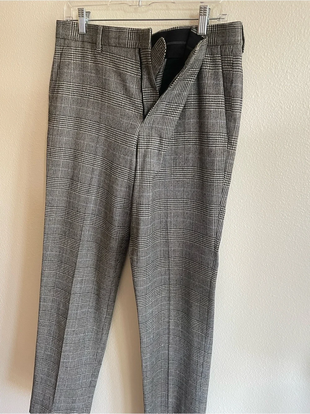 J. Crew Slim Ludlow Black and Tan Wool Dress Pants - Size W32 L32